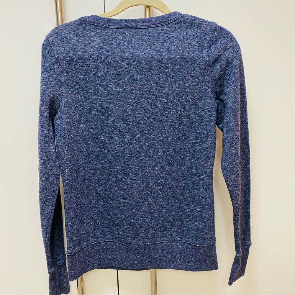 Tek Gear Blue Sweatshirt With Thumbholes Cotton/Poly Blend Size XSmall - Picture 2 of 3